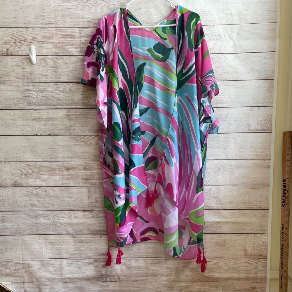 DO EVERYTHING IN LOVE COVERUP IN TROPICAL‎ PRINT
